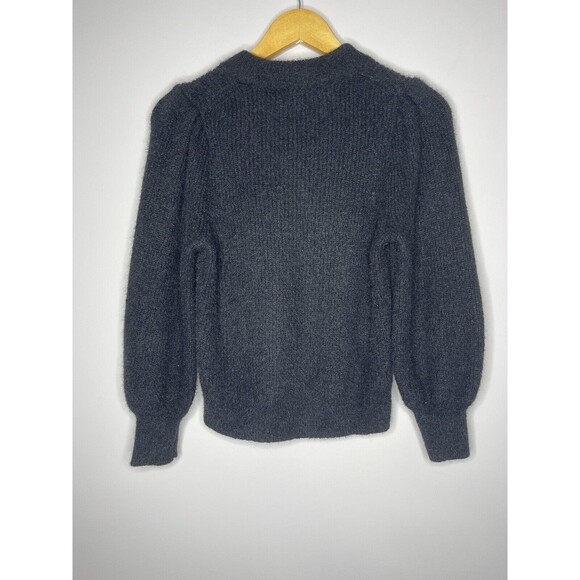 Madewell Womens Balloon Sleeve Sweater Wool Blend Size:S Black - Picture 6 of 7